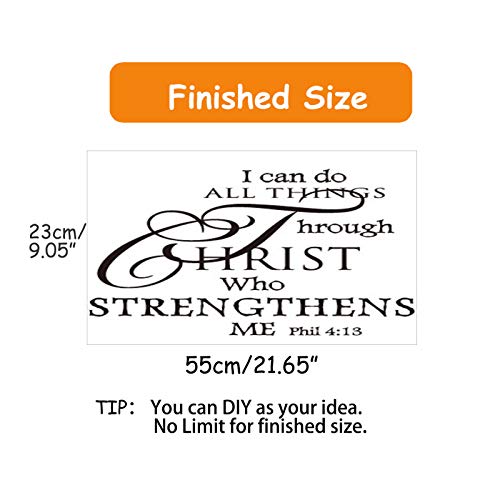 Vinilo decorativo con frase inspirational 9 x 21.7 in miniatura 2