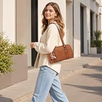 TANTOMI Shoulder Bag for Women PU Leather Handbags Purses with Cherry Charm — image 2