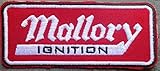  hotrodspirit - Patch Mallory Rouge allumage Ignition 10x4cm ecusson thermocollant Garage Chemises
