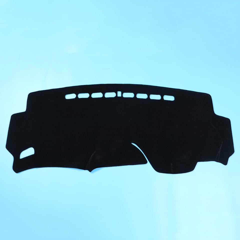 ibasenice Tapis Tableau De Bord Voiture Noir Protection Tableau De Bord Voiture | Contre Uv Et Reflets DéCoupe Pour Ventilation Tapis De Protection Pour IntéRieur Automobile