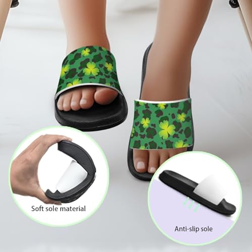 Image of Boy & Girls Slide Sandals Kids Shower Shoes Non Slip Summer Slippers Beach Sandals
