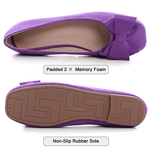 Image of Dear Time Women's Flats Shoes Bowknot Dressy Ballets Loafers Wedding Business Casual Walking Shoes
