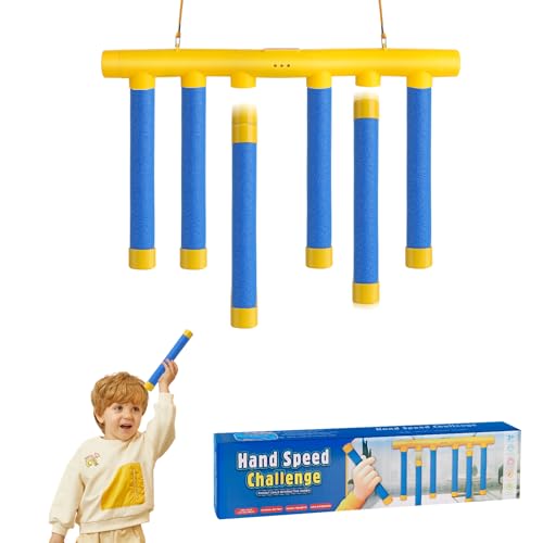 Noaya Catching Sticks Game - 3 Dropping Speeds Hand Speed Challenge Toy Kids Drop Pick up Sticks Game Reaction Training Stick Sensory Toys Hand-Eye Coordination Gift for Adults Kids