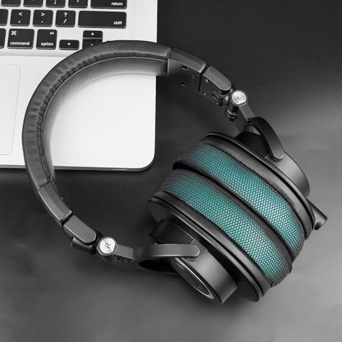 Image of SOULWIT Cooling Gel Earpads Cushions for Audio-Technica ATH M50X /M40X, HyperX Cloud /Alpha, SteelSeries Arctis, Ear Pads for Sony MDR-1ABT /1RBT /1RNC /7506, Turtle Beach Stealth 420X /600 - Dark Green