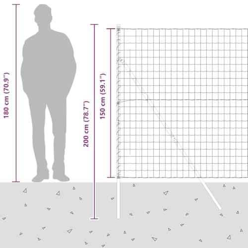 Clôture de jardin résistante aux intempéries en acier durable gris - 5