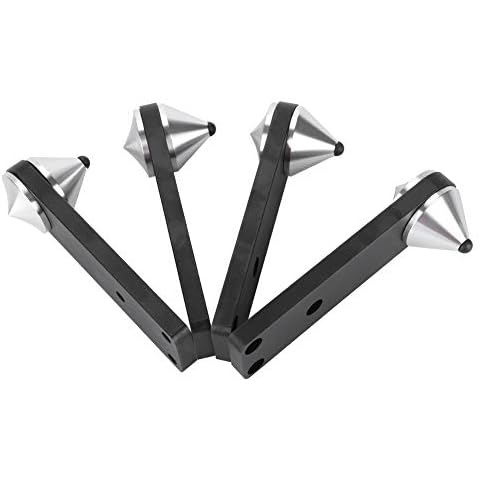4 x Spikes für Lautsprecher,4 STÜCKE Kombinierte Spike Absorber Isolation Lautsprecher Spike Ständer,Stoßfest Spike Fuß Halterung Rutschfest Spike Bracket für Bücherregal/Subwoofer/Lautsprecher Cover