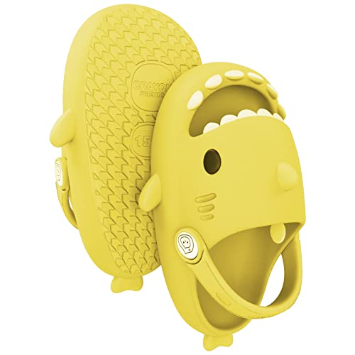 Metogo Kids Shark Slides, Shark Slippers With Adjustable Straps For Boys And Girls, Open Toe Sandals Toddler 7 #TOP6