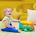 Bright Starts Pop & Roll Safari Bus Ball Play Toy, Elephant Popper and Launcher, Baby Crawling Toy, Unisex, Ages 6 Months+