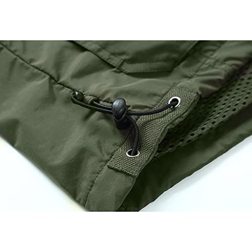 Gilet d'extérieur kaki 2XL pour hommes avec col montant RJJ