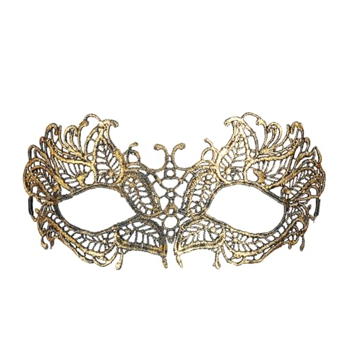 Il pizzo, morbido al tatto, conferisce un effetto elegante e misterioso, creando un'atmosfera di fascino e classe. La maschera è perfetta per chi cerca un accessorio che completi il proprio travestimento con un tocco di eleganza senza sacrificare la comodità.