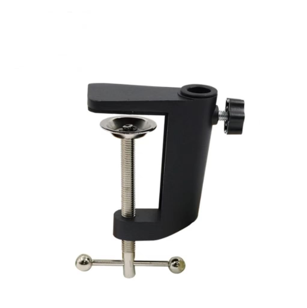 Base Stand Mounting Accessory, Super C Clamp Heavy Duty Desk Clamp, Desk Table Mount Clamp (Black aluminum base)