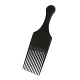 unidades pente afro encaracolado escova de cabelo pente ferramenta de estilo de cabeleireiro preto para homem e mulher