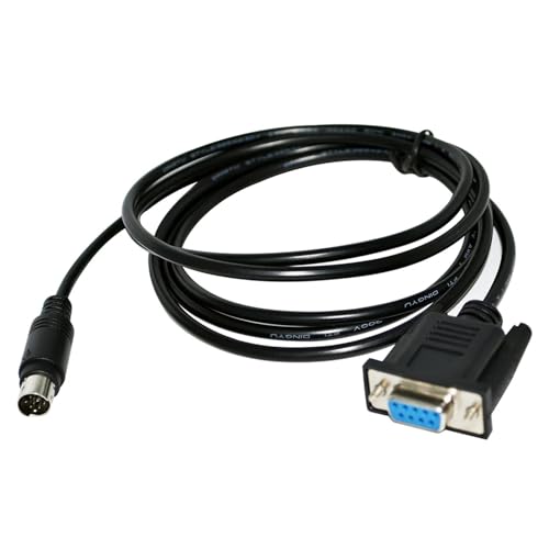 D-SUB 9 PIN DB9 FEMALE to MINI DIN 8P MD8 MALE ADAPTER RS232 SERIAL DATA TRANSFER CABLE(3 metres)