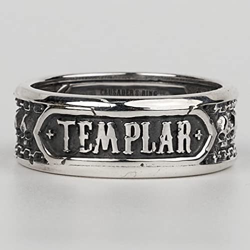 Starforged Compatible with Warhammer 40k Black templars Crusader's Ring[Sterling Silver/Gold Plated] 1 PC3