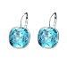 Xuping Fashion Crystals from Swarovski Huggies Hoop Earring Valentine's Day Jewelry Gifts (Aquamarine)