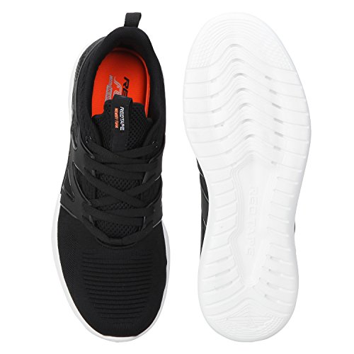 Image of Red Tape Men Black Walking Shoes