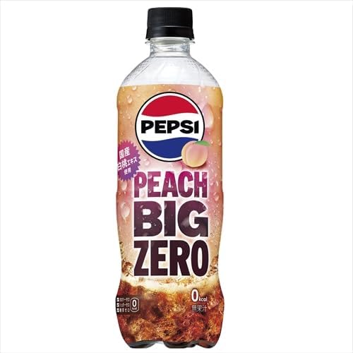 Peach！☆ページ サントリー ペプシ ゼロ ピーチ 600ml×24本 PET (炭酸飲料