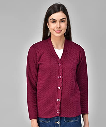 Image of eKools Women's Winterwear Woolen Sweater Cardigans