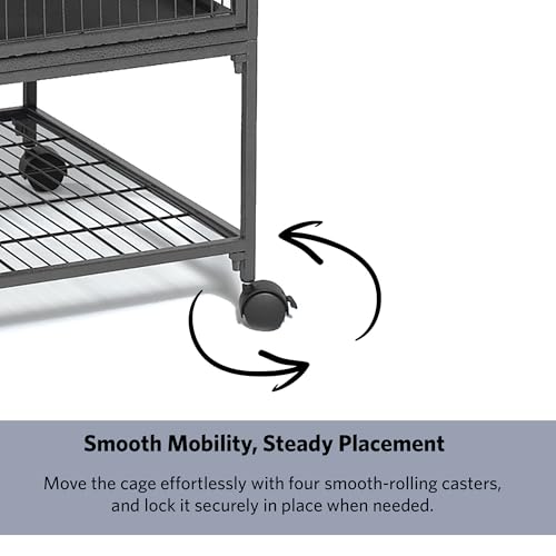 Image of MidWest Homes for Pets Ferret Nation Double Unit Small Animal Cage, 4 Tiers, Includes Pans, Shelves, Ramps & Covers, For Ferrets & Small Animals