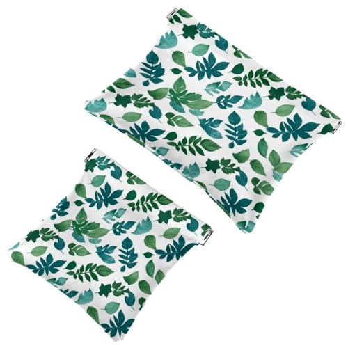 Travel Chic: Art Leaf-566 - Custodia portatile per trucchi e piccoli oggetti Multicolore