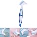 Gaodear Denture Brush Effective Denture Cleaning Brush Toothbrush False Teeth Cleaner Double Sided Denture Brushes