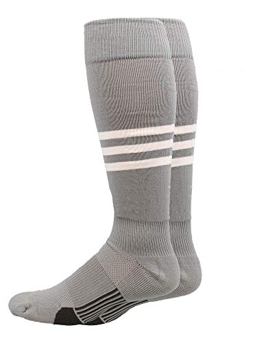 MadSportsStuff Dugout 3 Stripe Baseball Socks Over the Calf Length Pattern B