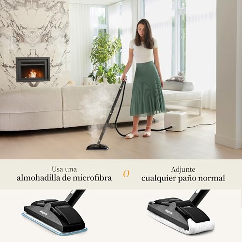 Miniatura 4 de Dupray Neat Limpiador A Vapor. Potente Limpiador De Vapor Multifunción Para El Hogar: Suelos, Baldosas, Juntas, Colchones, Muebles, Ventanas, Coche Y Más 17 Piezas Con Neat