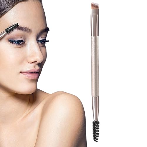 Angled Eyebrow Brush - Spoolies for Eyebrows - Double Ended Eyeliner Brush Spoolie Angled Brow Brush for Gel, Liquid, Eyelashes, Eyebrows, Makeup Tools Puchen