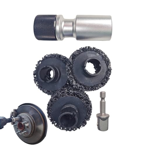 Herramienta De Limpieza De Cubo | Desoxidar Cubo De Coche,Herramienta Multifunción para Eliminación de Oxidación de la Cabeza del Eje de Rueda Destinado a Coches, Motocicletas,