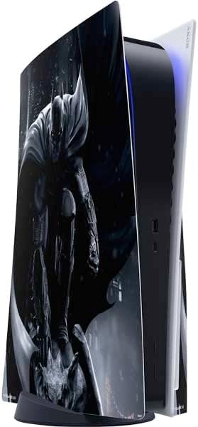 Skinit Decal Gaming Skin Compatible with PS5 Console - Officially Licensed DC Comics Arkham Origins Arkham Logo Design