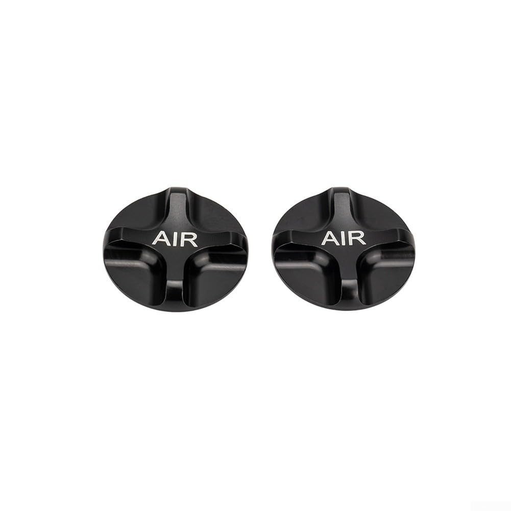 Aluminum Alloy Fork Covers Set Of 2 For Mountain Bike For AV Valve Suspension Forks Dust Resistant Fork Cap Design(Black)
