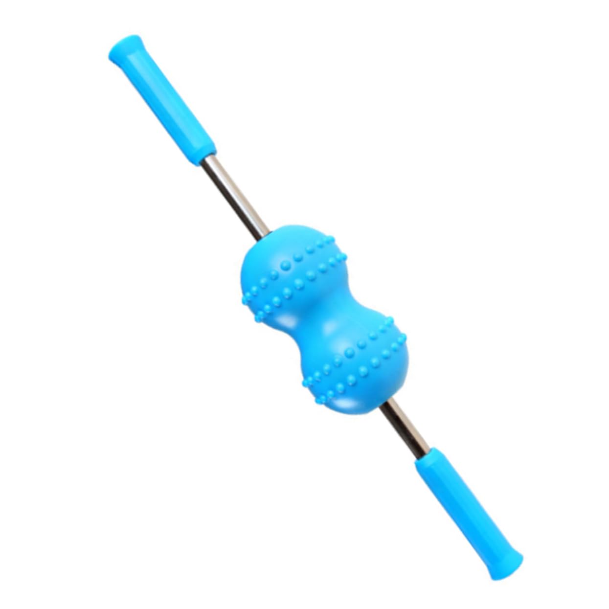 Rouleau de Massage Nuque à Double Balle Bleu en Plastique