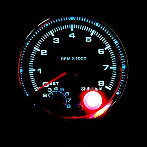 Kokiya Tacômetro Tacômetro de Carro 95mm 0-8000RPM 7