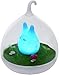 Totoro Night Light My Neighbour Totoro Lamp LED Night Light con recargable, sensor táctil inteligente, lámpara de atenuación Animal Light para decoración del hogar Artesanías de resina (Blue)
