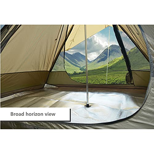 upscale outdoor waterdichte 4 personen yurt bell tent familie tipi tent dubbele lagen indian tipi tent geschikt voor vrachtwagen camping vakanties/wit - Afbeelding 6