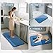 Yimobra Memory Foam Bath Mat, Super Soft Absorbent Bathroom Rug Non Slip 31.5x20 Inch, Quick Dry, Machine Washable Floor Carpet for Tub Shower, Home Decor Accessories, Blue