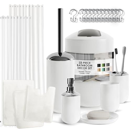 Ensemble d'accessoires de salle de bain complet pour harmoniser une pièce d'eau