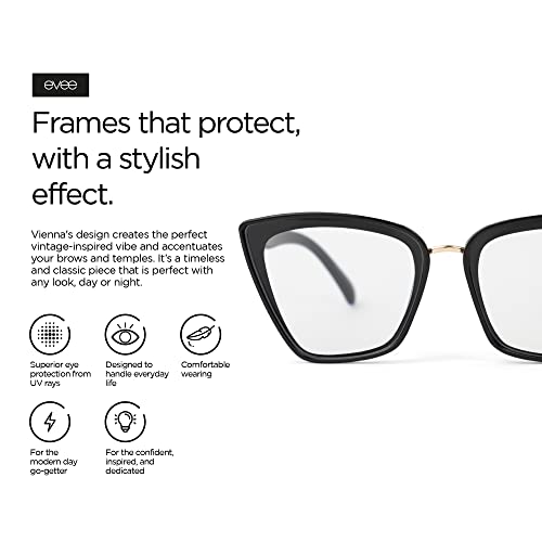 Image of EVEE Fashion Cateye Computer Glasses For Women with Blue Light Blocking - (Vienna)