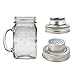 obmwang 4 Pack of Stainless Steel Mason Jar Shaker Lids Caps for Cocktail,Dredge Flour,Mix Spices,Sugar, Salt, Peppers and More or Shake Drinks Cocktail-Fits Any Regular Mouth Mason Jar Canning Jar