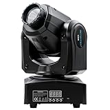 BETOPPER Moving Head Light Stage Lighting 30W 8 GOBO 8 Colors 9/11 Channel DMX-512 with Sound Activated for DJ Party Bar Club Stage Lighting-3 Packs