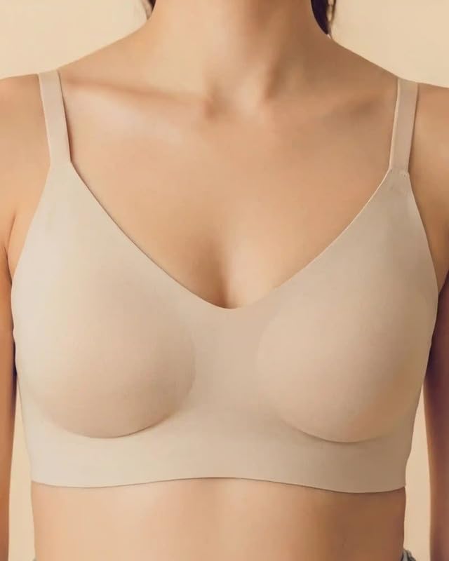 Image of Tweens Cotton Non-Padded Bonded Bra for Women | Full Coverage Wire-Free Bra | Hidden Concealer | Seamless No-Dig Comfort | Breathable Cotton | Elastic-Free Bottom Band & Side Wings | Pack of 1|