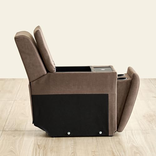 Image of Home Centre | Denver Fabric Console | Solid Wood | Brown | 2 Year Warranty