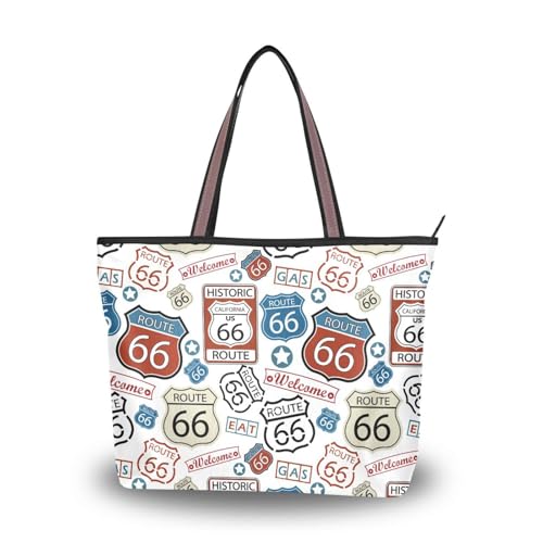 Bolso de mano grande para mujer tipo tote con cierre miniatura 1