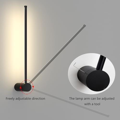 Apliques de pared interior LED de 100cm dorados con iluminación ajustable para dormitorio 3