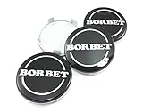  4x Borbet Nabendeckel Felgendeckel Nabenkappe 68,4mm für Borbet XR Y Schwarz LK 5x120