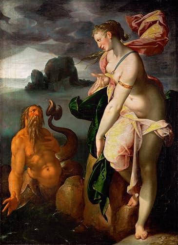 Tableau Scylla et Glaucus Spranger - Impression d'Art Vintage de Haute Qualité 60x90