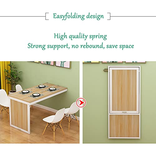 Table murale pliante pour petits espaces et bureau à domicile compact