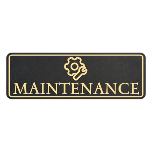 Standard Plus Maintenance Wall or Door Sign | Workplace Signage - Small