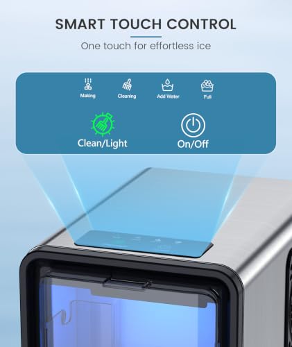 Image of Electactic Nugget Ice Maker Countertop, Ready in 4 Mins, 35Lbs /24H