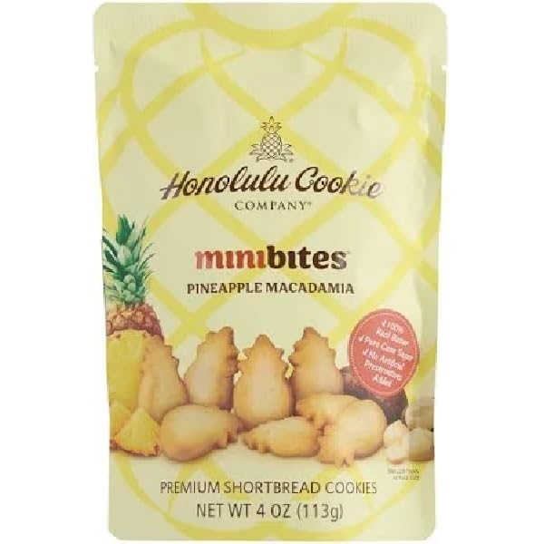 Honolulu Cookie, Pinpple Macadamia Cookies, 4 Ounce